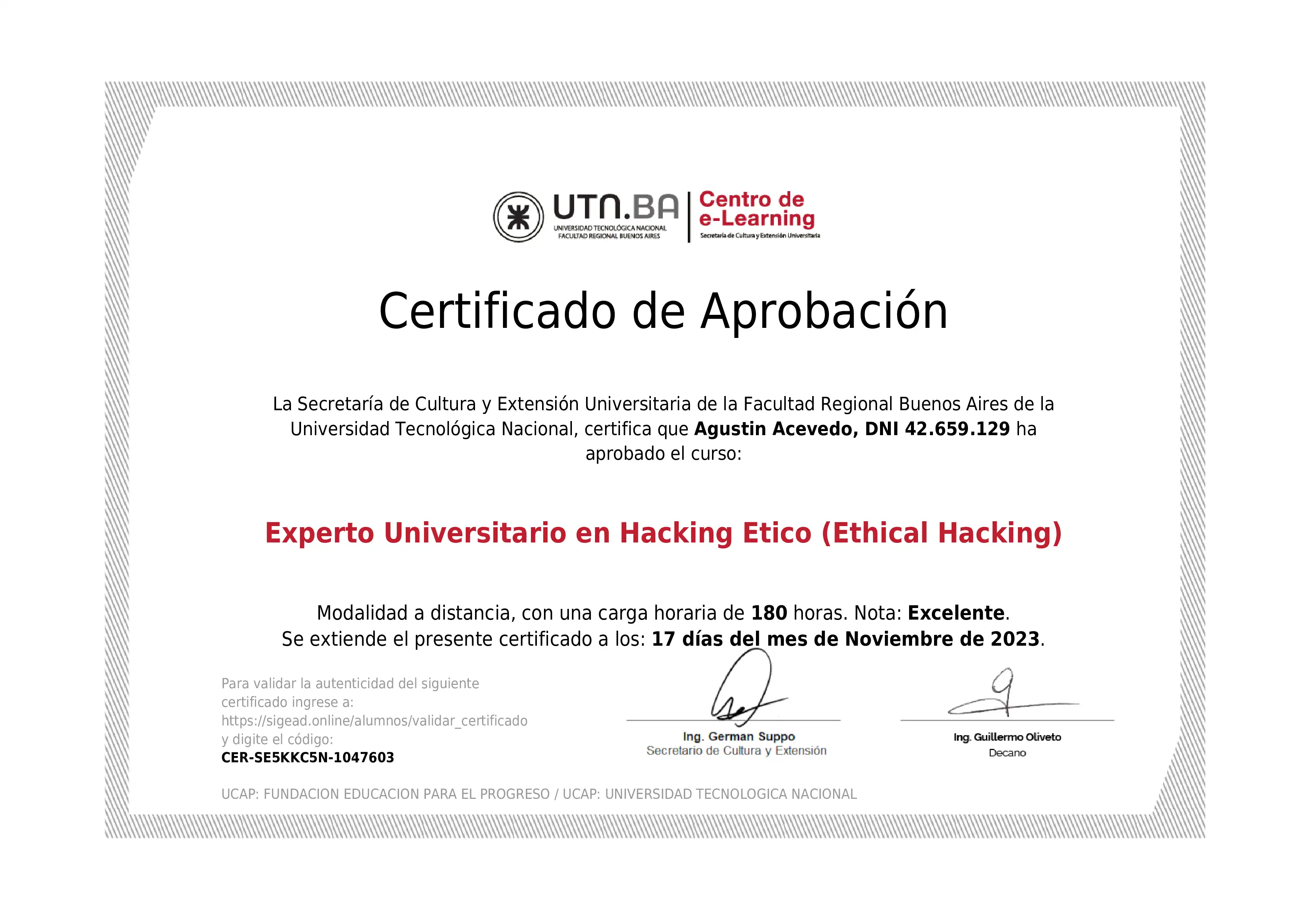 Experto Universitario en Ethical Hacking